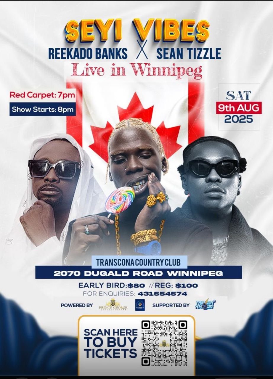 Seyi Vibes x Reekado Banks x Sean Tizzle – Live in Winnipeg